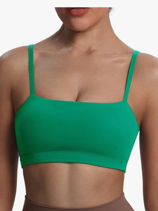 Other - Aoxjox Women's Workout Bandeau Bras Training Fitness Parakeet Green, Small